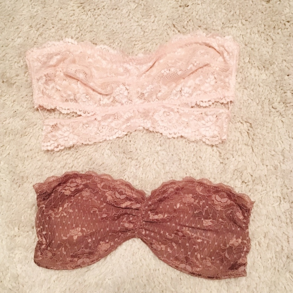 Free People Lace Bandeau Bundle NWOT
